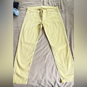Hudson’s Yellow Women’s Cropped Jeans